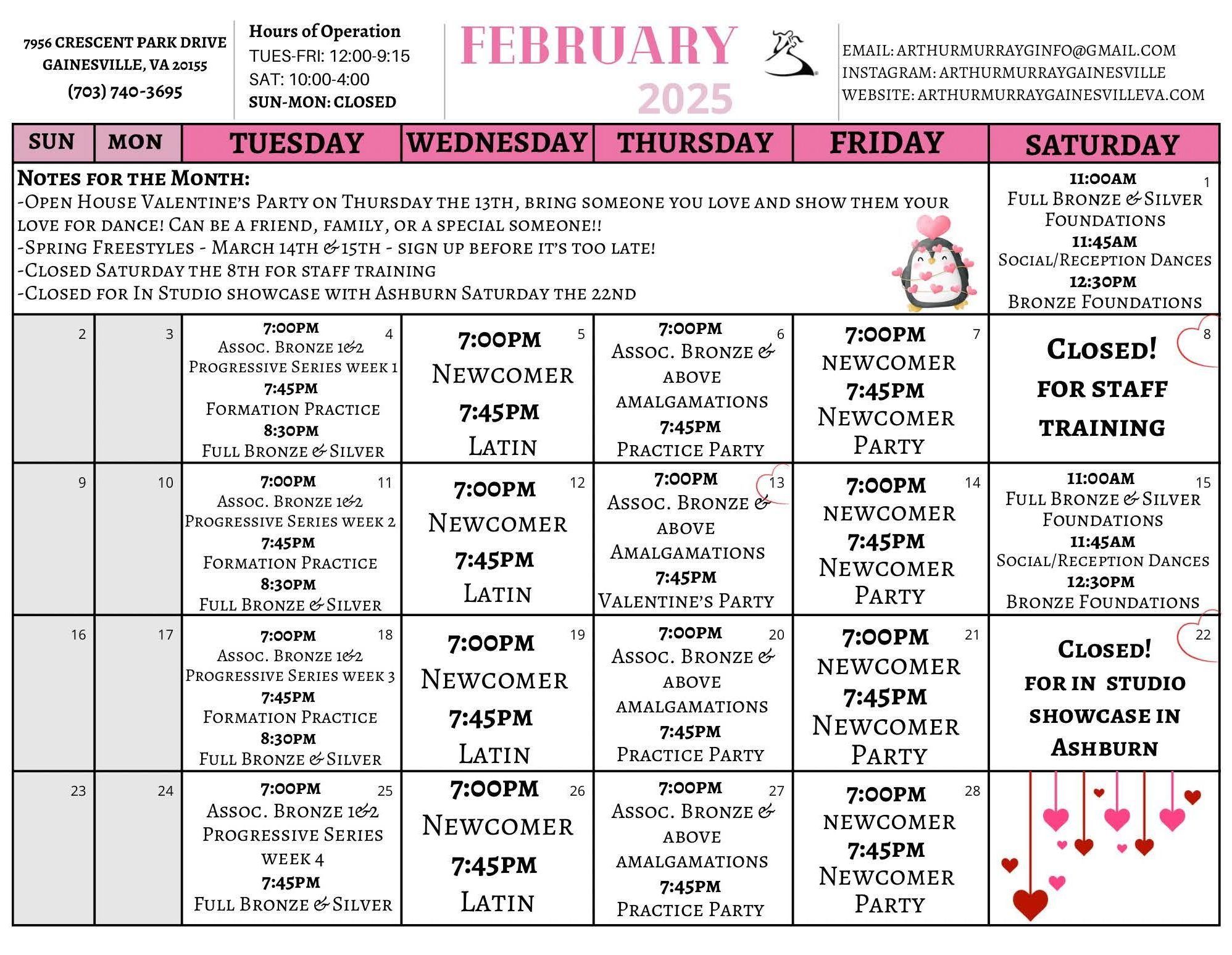 Gainesville February 2025 Calendar